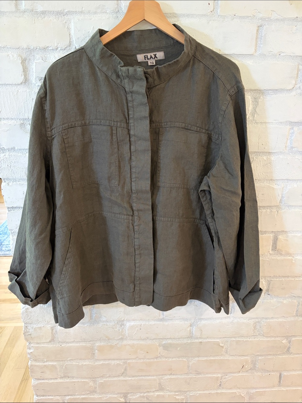 Flax Linen Utility Jacket (B8)